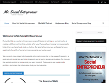 Tablet Screenshot of mrsocialentrepreneur.com